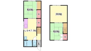 広畑駅 徒歩8分 1階の物件間取画像